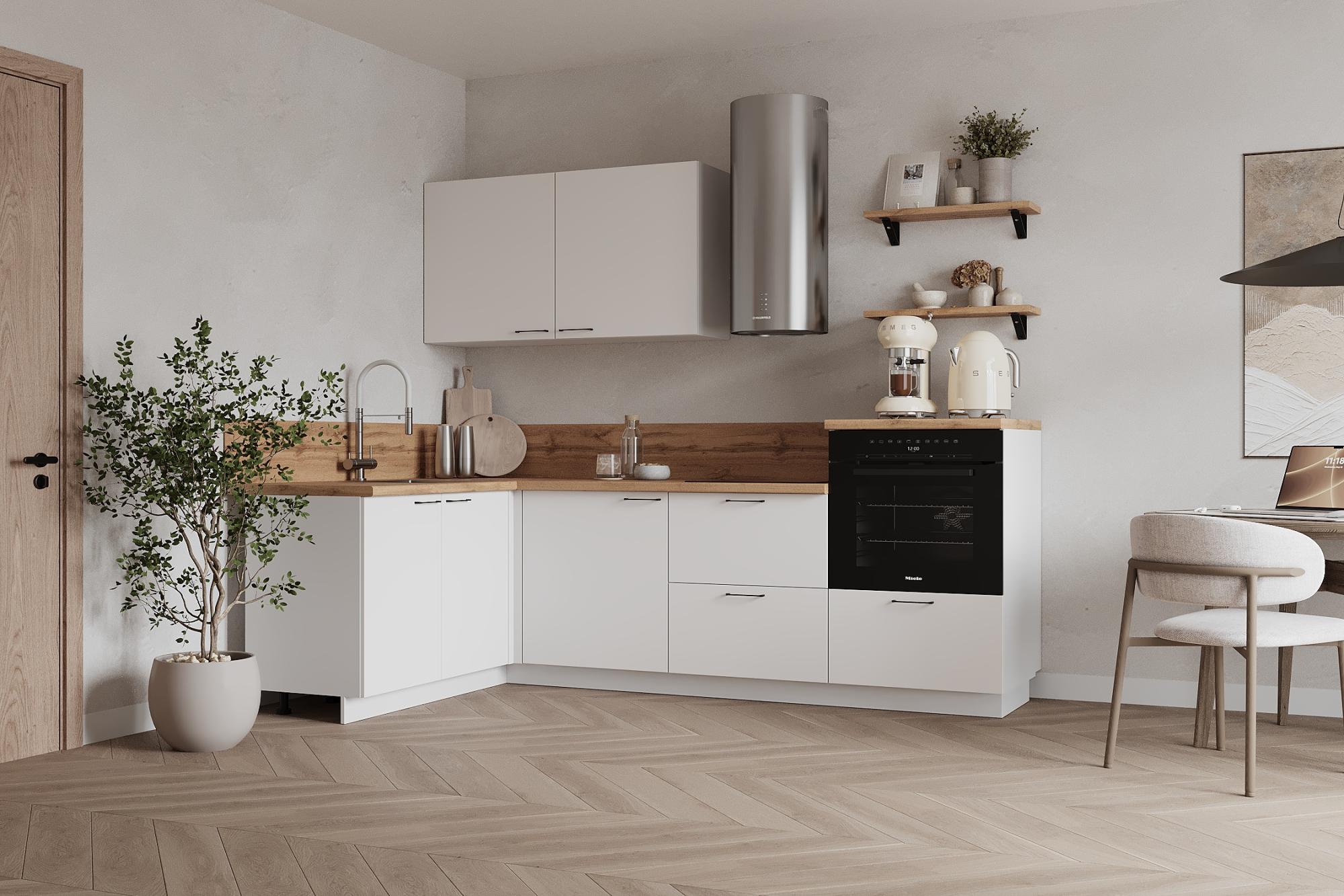 КГ Угловой 1500х2400 (без пм) , Белый софт матовый  Арника РМ в.2