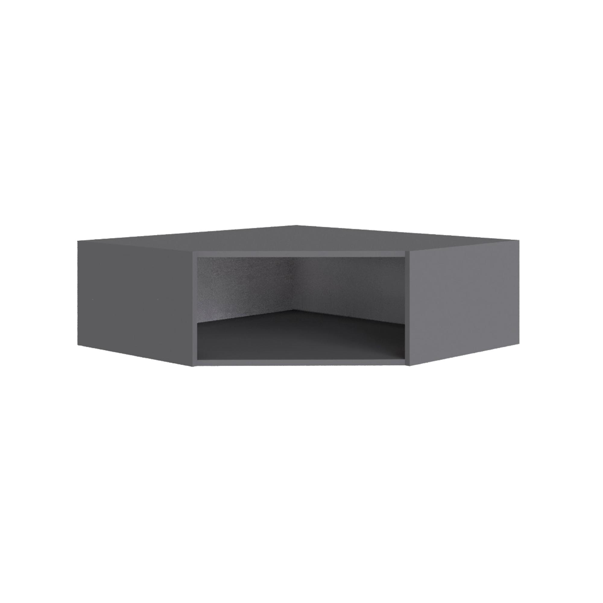 Антресоль Мадрид угол скос 300 графит серый