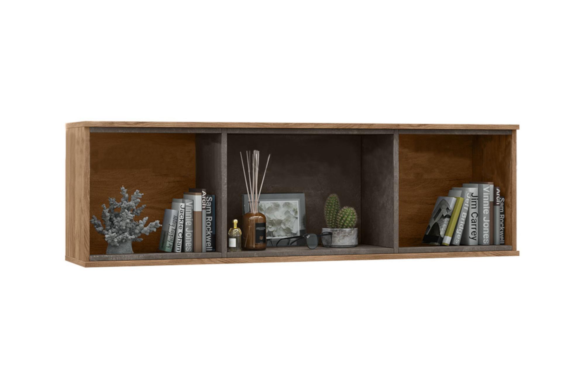 Антресоль Соренто дуб крафт / бетон темный