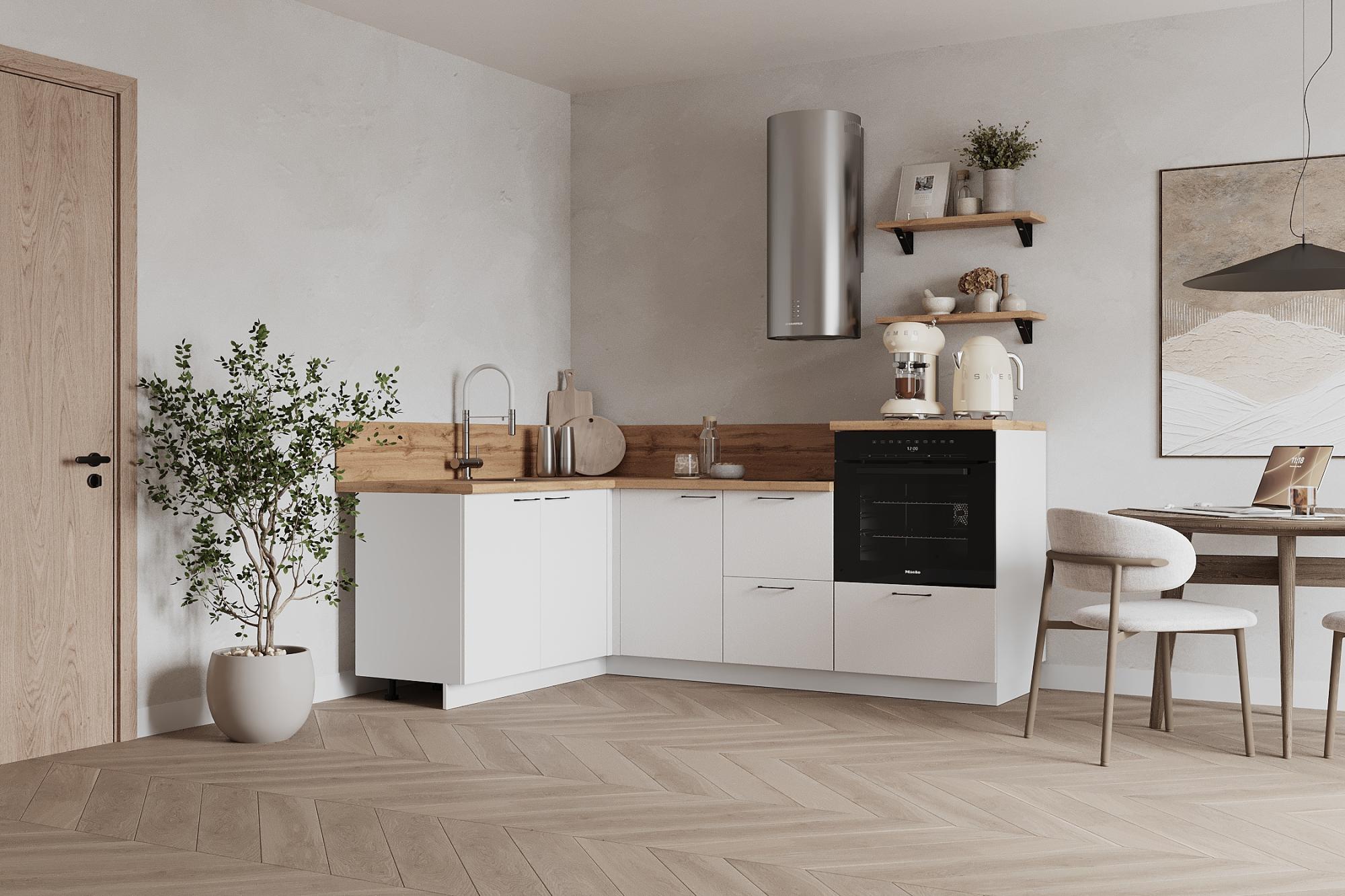 КГ Угловой 1500*2100 (без пм) , Белый софт матовый  Арника РМ в.3