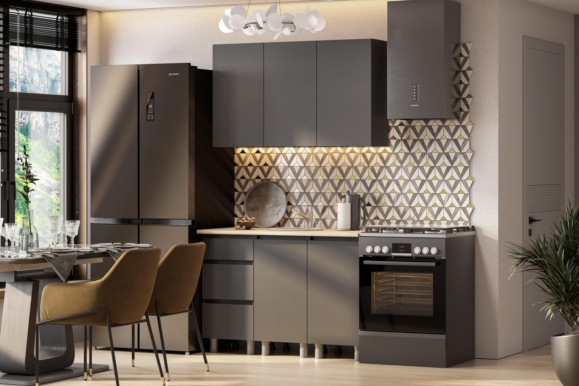 Кухня Денвер (без столешницы). Композиция 2