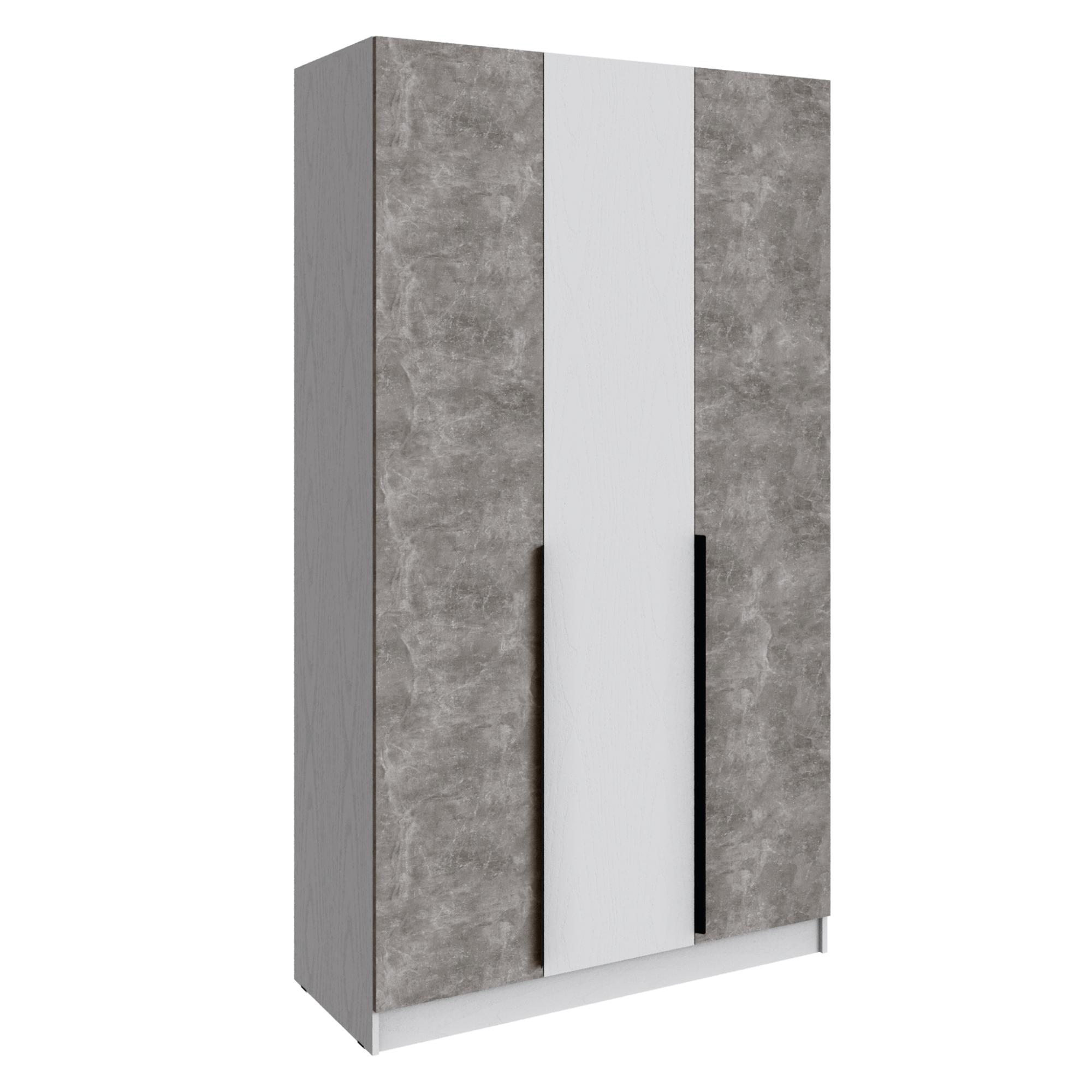 Шкаф Мадрид (1,3) без зеркала белый/ателье светлое