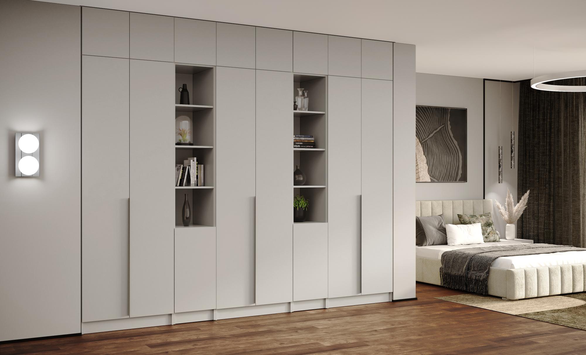 Угловое завершение Мадрид (0,35) с 4 ящ. левое кашемир