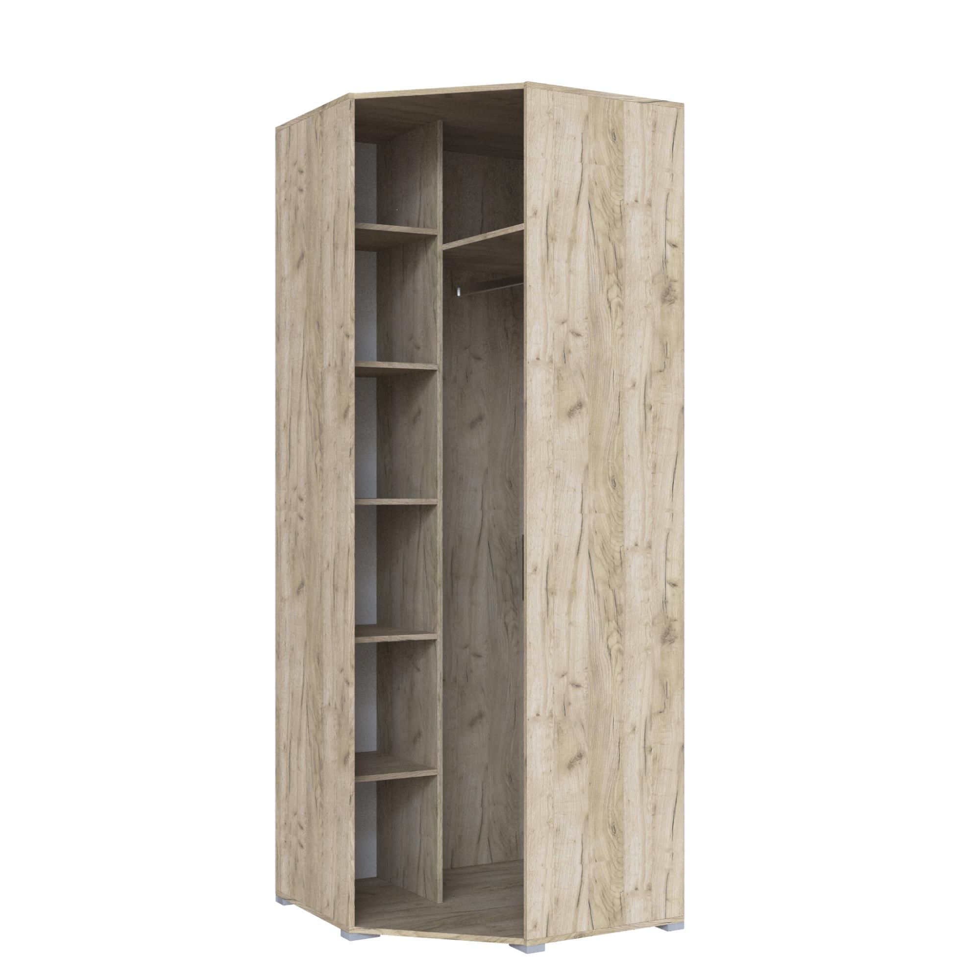 Шкаф угловой Теана дуб крафт серый