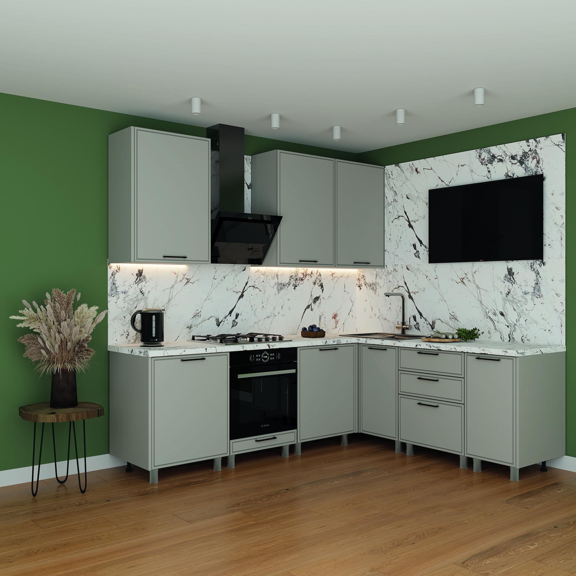 МК Аленушка Н 400 Магнолия Керамика,скоба черный (без столешницы)