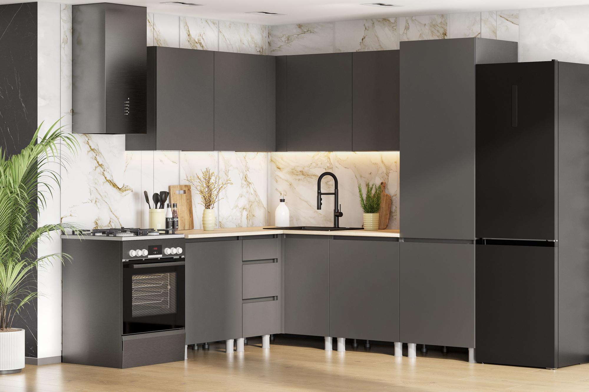 Кухня Денвер (без столешницы). Композиция 10