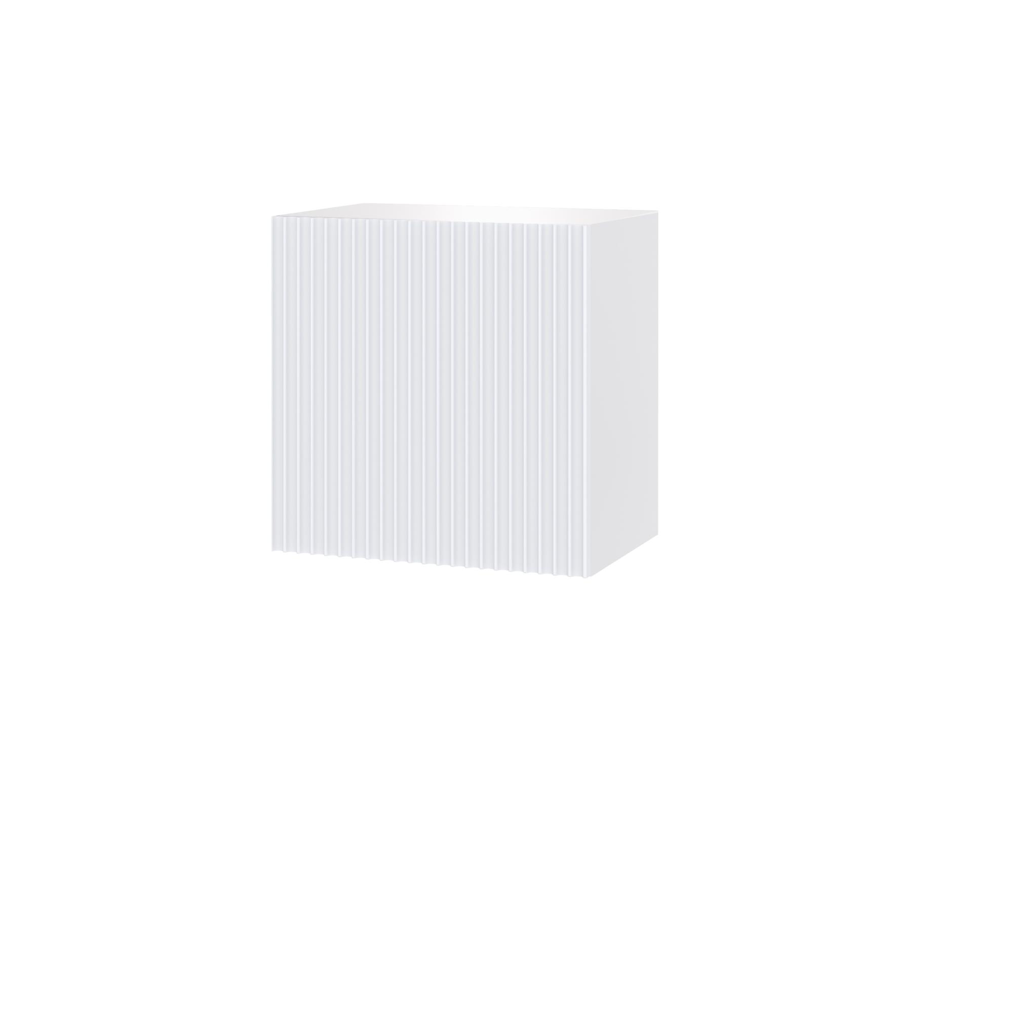 Полка навесная Сириния Куб 2, белый снег