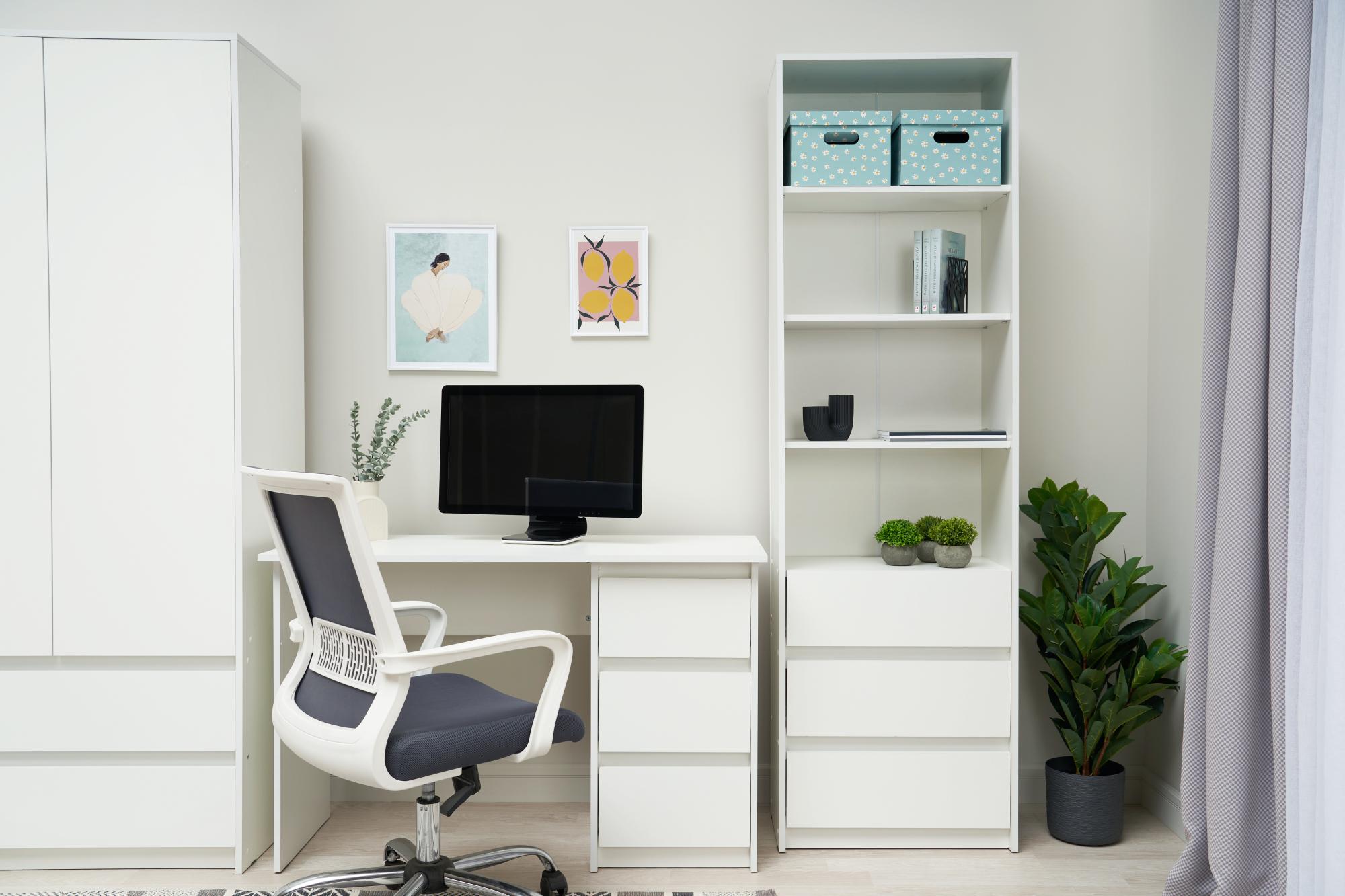 Стеллаж Айден белый